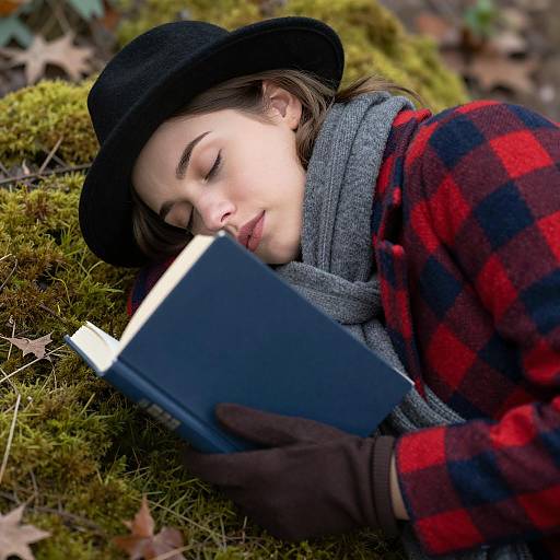 Dreaming on Moss: A Serene Moment