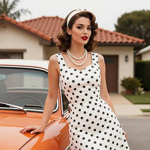 1950s Vintage Pin-Up Style Portrait