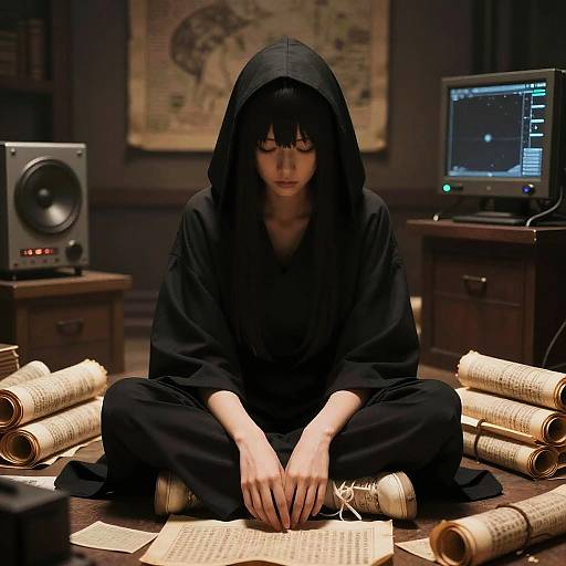 Mysterious Gendo in Ancient-Tech Room