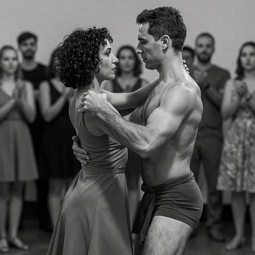 Passionate Dance in Monochrome