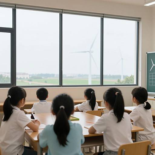 Children Learning About Wind Energy