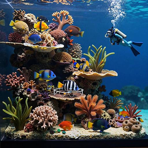 Detailed Great Barrier Reef Diorama