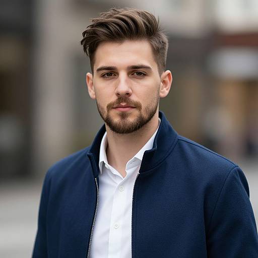 Realistic Modern Male Outfit Portrait