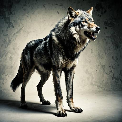 Chimera Wolf Hybrid Standing