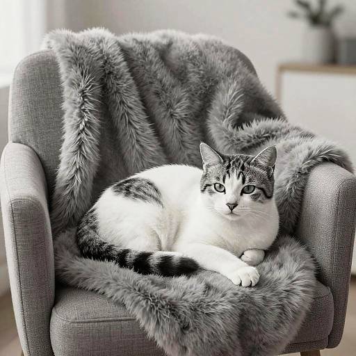 Cozy Tuxedo Cat Loaf Sketch