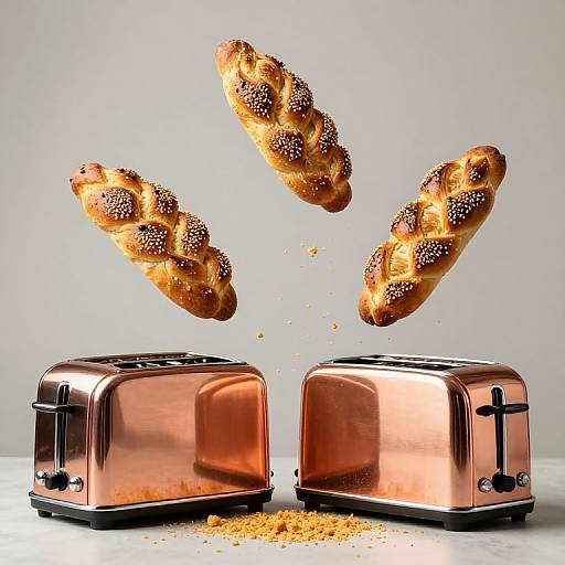 Levitating Braided Baguettes with Crumbs