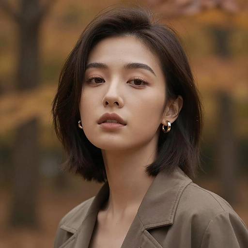 Seductive Autumn Portrait in High Detail