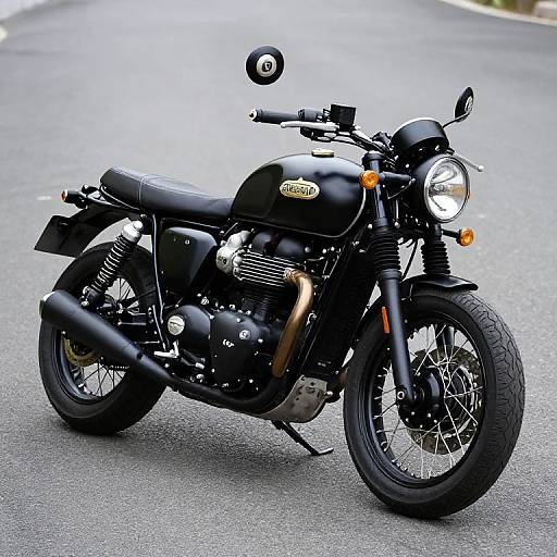 Custom Matte Black Triumph Bonneville