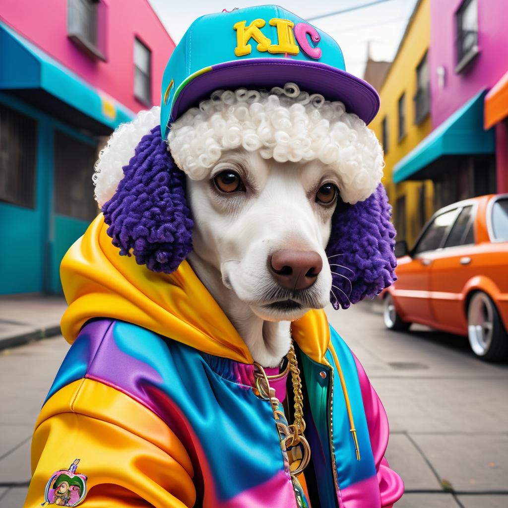 Gangster Poodle in Urban Style