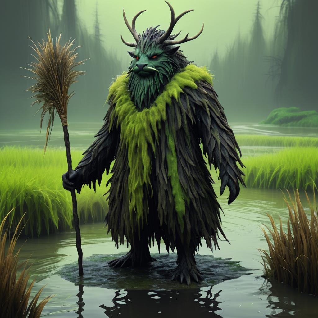 Mythical River Creature Concept Art