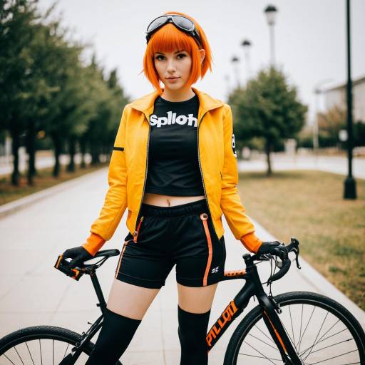 Lifestyle costume photo of Agent 4 (splatoon). Cosplay clothes