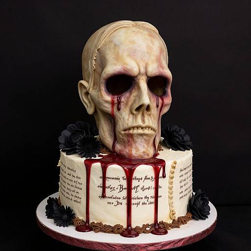 Medieval Severed Head Horror Cake