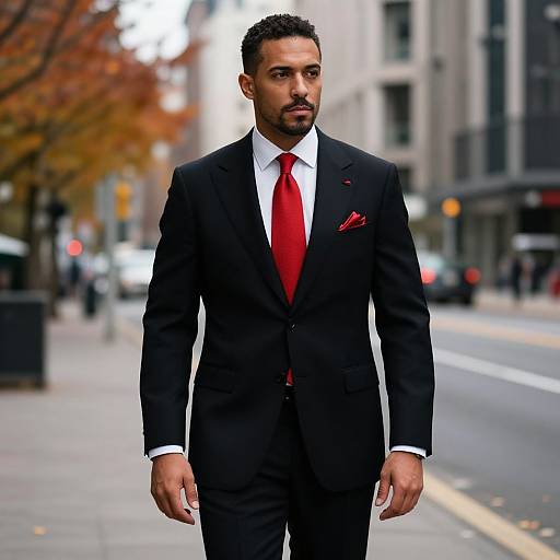 Dapper Man in Stylish Urban Autumn