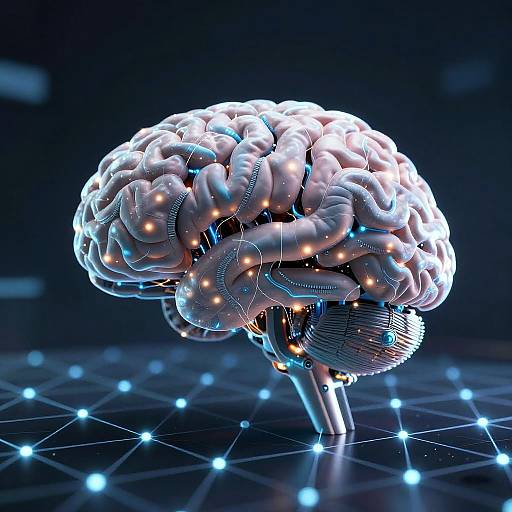 Cybernetic Brain Network Concept Art