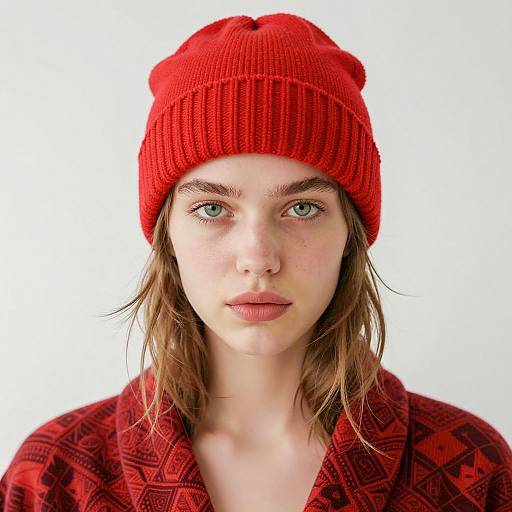 Portrait of a Young Woman in Red