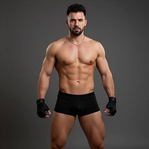 Muscular Male Gym Wear Costume