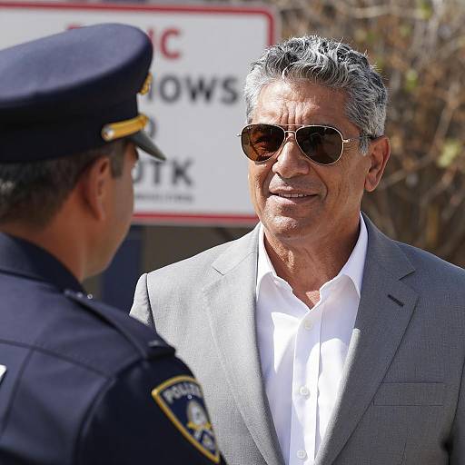 Middle-Aged Man in Light Gray Suit