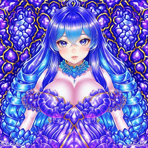 Illustration of Arin, pangya in the style of Shashaki