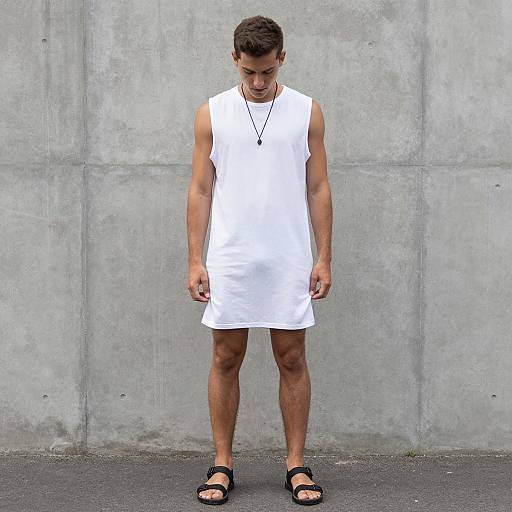 Young Man in Casual Rave Attire