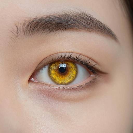 Close-Up Yellow Eye Portrait