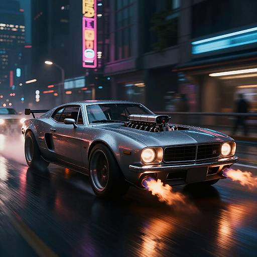 Retro-Futuristic Cyberpunk V20 Speedster