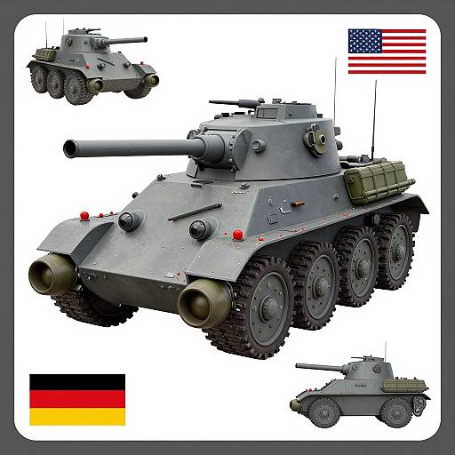 Kawaii WW2 Armored Fighter Design