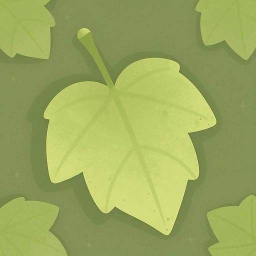 Whimsical Fantasy Phantom Leaf Texture