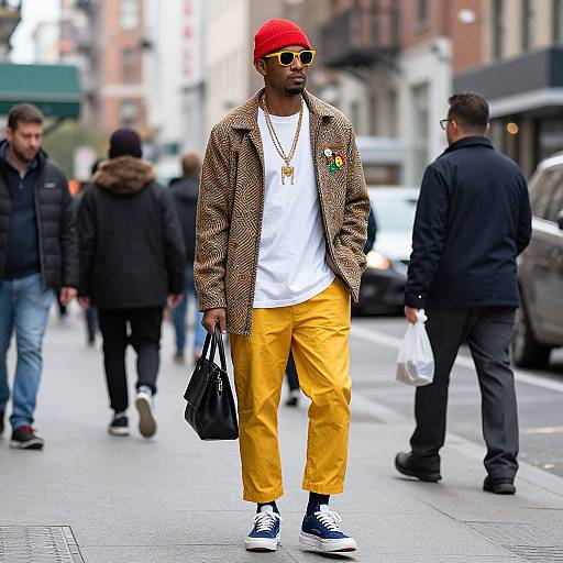 Vibrant Men's Street Fashion Style