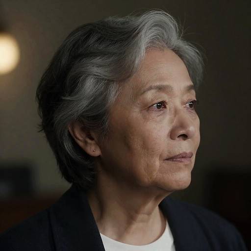 Captivating Close-up of an Older Woman