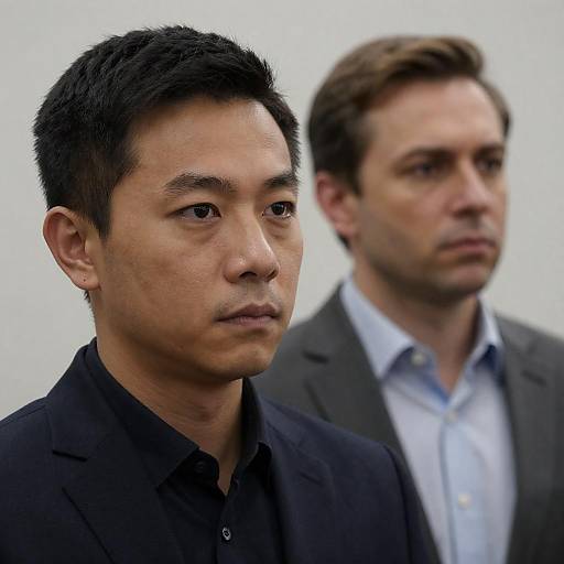 Intense Portraits of Two Dressed Men