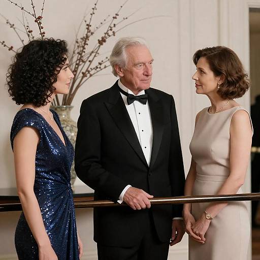 Elegant Indoor Portrait of Three People