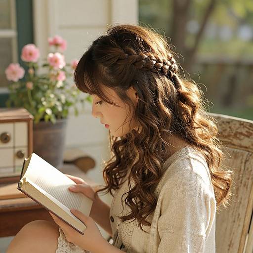 Cozy Afternoon with Braided Hairstyle
