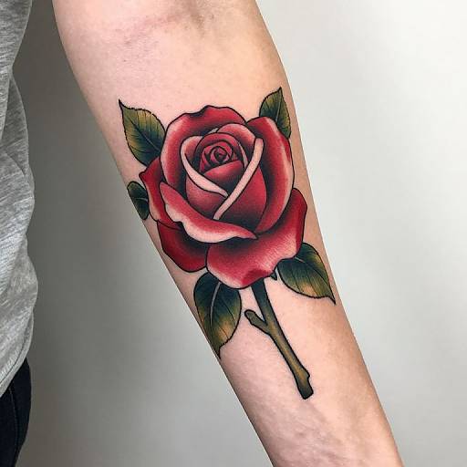 Rose Tattoos on Arm Designs