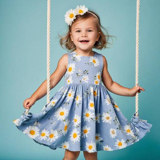 Smiling Toddler Girl on Swing