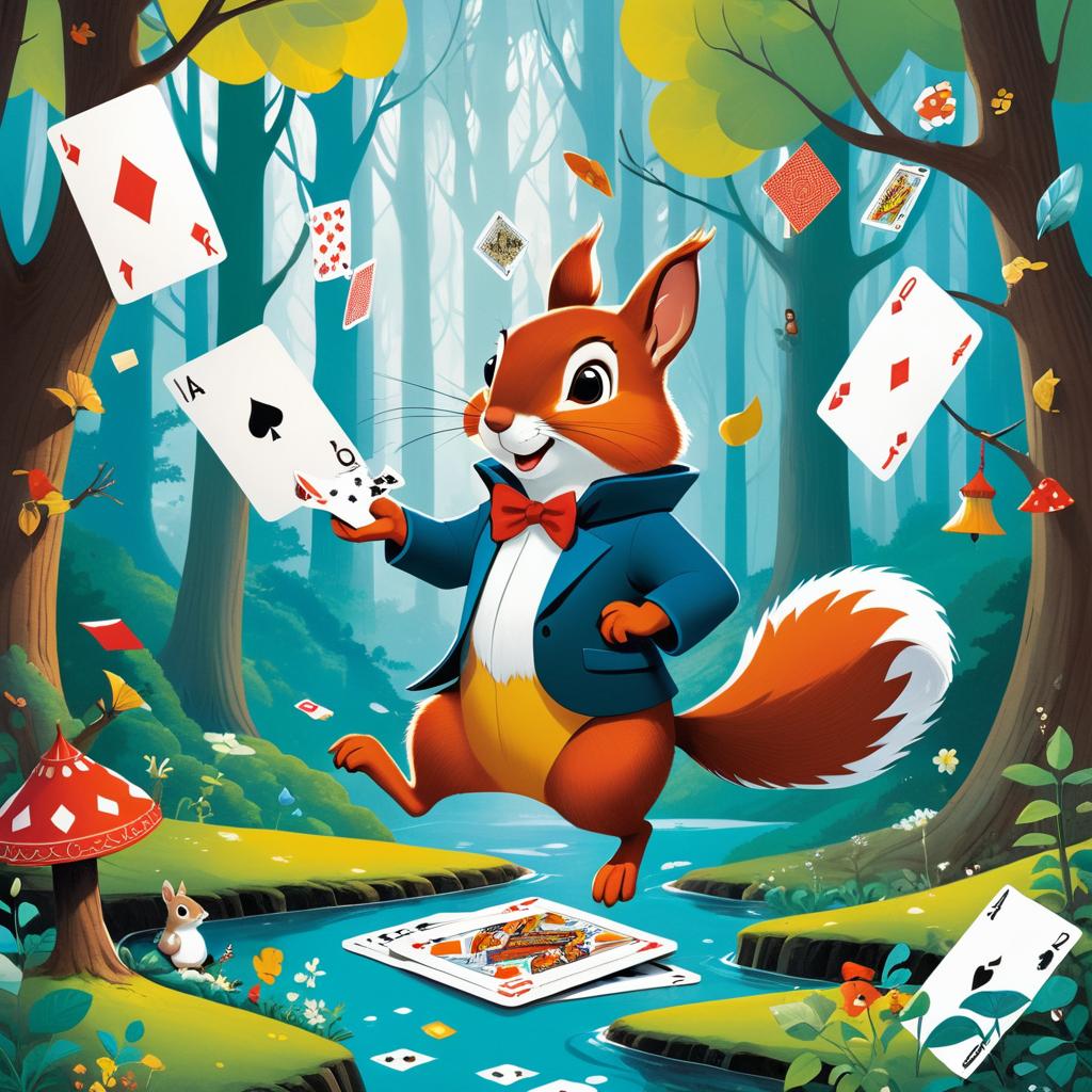 Quirky Magician in Enchanted Forest