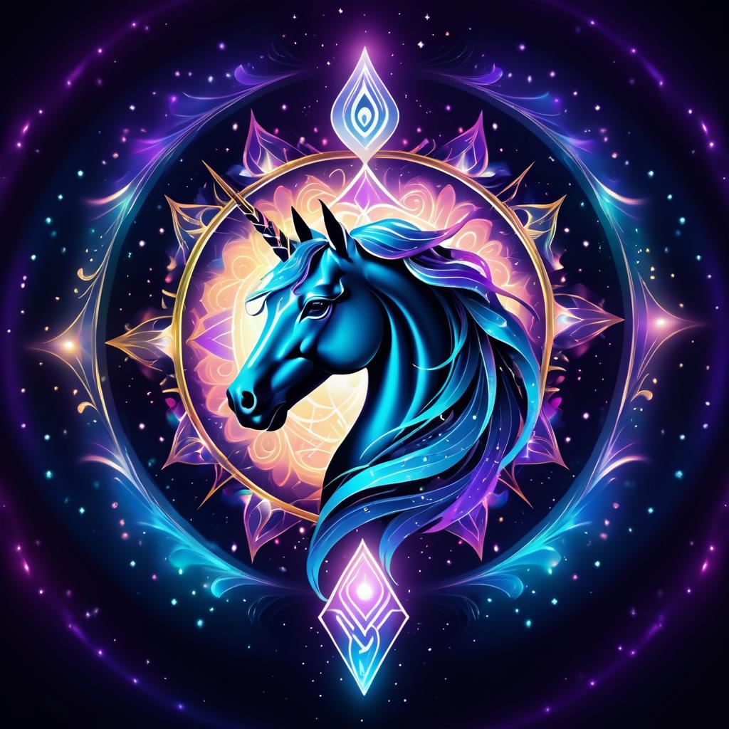 Mystical Unicorn Horn with Kaleidoscope Effects