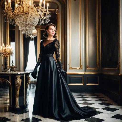 Elegant Woman in Luxurious Setting