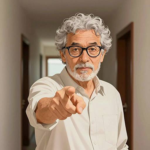 Intense Portrait of an Older Man