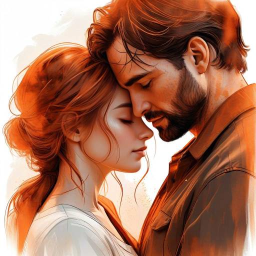 Intimate Embrace: Digital Sketch Illustration
