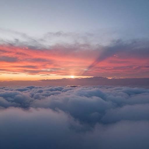 Sewing Above Fluffy Cloudscape