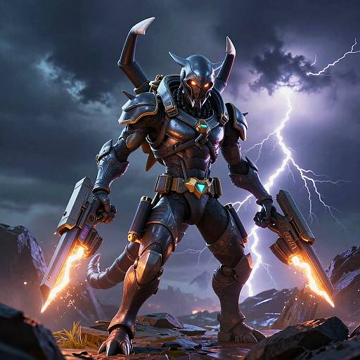 Fortnite Scorpion in Lightning Storm
