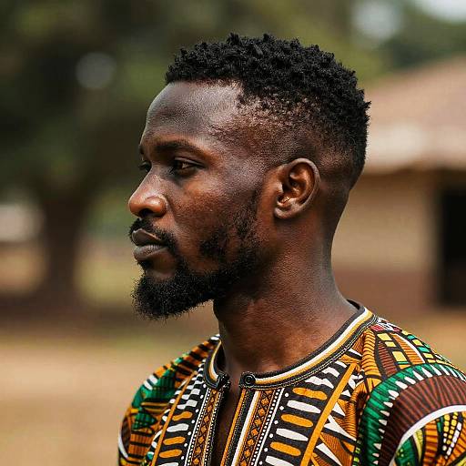 Van Dyke Beard African Portrait