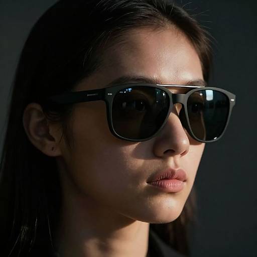 Cyber Vigilance Through Reflective Sunglasses