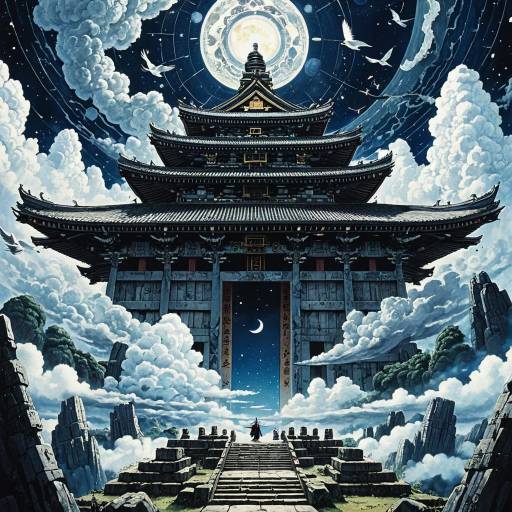 Celestial Temple in the Clouds