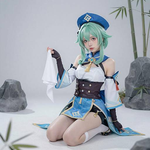 Anime Girl in Traditional Outfit