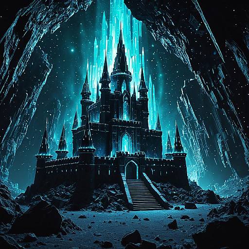 Opaline Crystal Castle in Nebula Cave