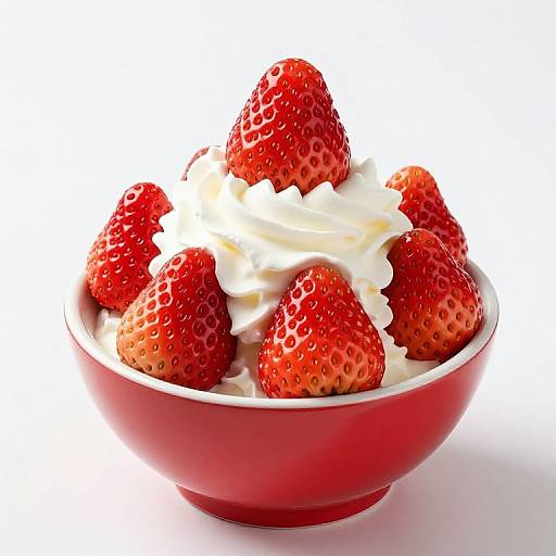 Strawberries with Whipped Cream Dessert