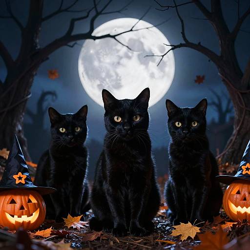 Spooky Halloween Cat Photo Filter