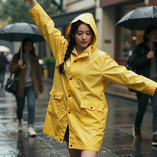 Dancing in the Rain: Artful Portrait