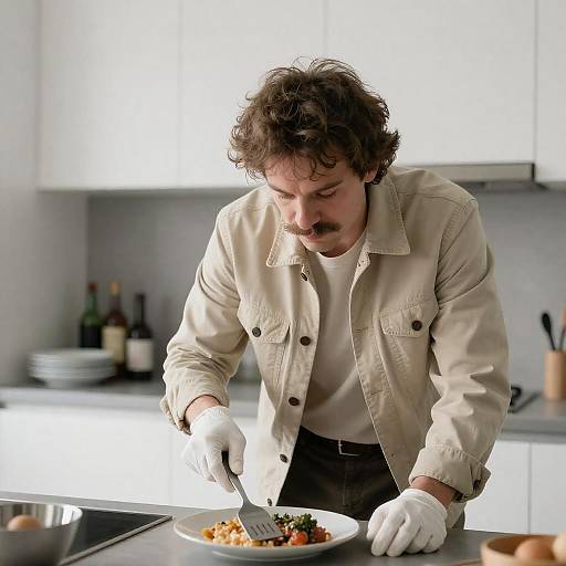 Cozy Kitchen Scene with Chef